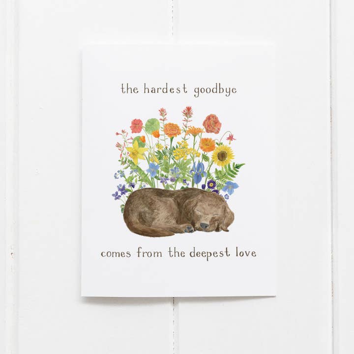 Dog Pet Sympathy Card - Pet Loss Card for wholesale by Yardia