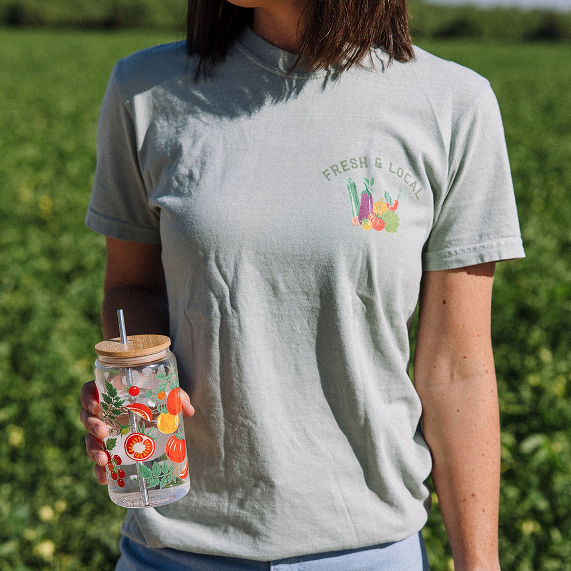 Paper Farm Press - Wholesale T-Shirt (Graphic) - Women's - Farmers Market Tee - Bay1