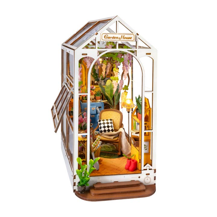 Hands Craft - Wholesale DIY Craft Kit - DIY Miniature House Book Nook Kit: Garden House