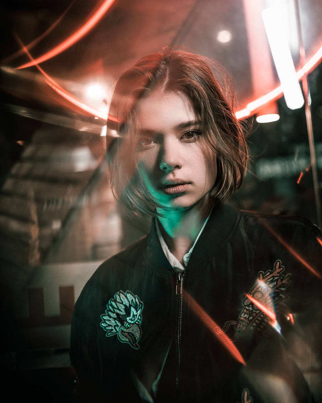 1% Talent - Wholesale Bomber Jacket - Women's - 1%talent Dragon + Eagle Bomber Jacket10