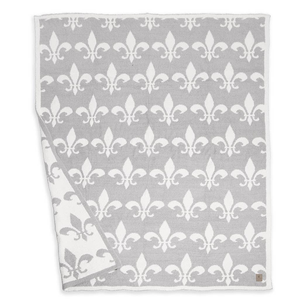 Fashion City - Wholesale Throw Blanket - Fleur De Lis Pattern Luxury Soft Throw Blanket10