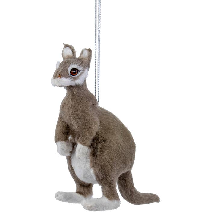 Kurt S. Adler, Inc. - Vente Objets de décoration - 4.5"PELUCHE KANGOUROU GRIS