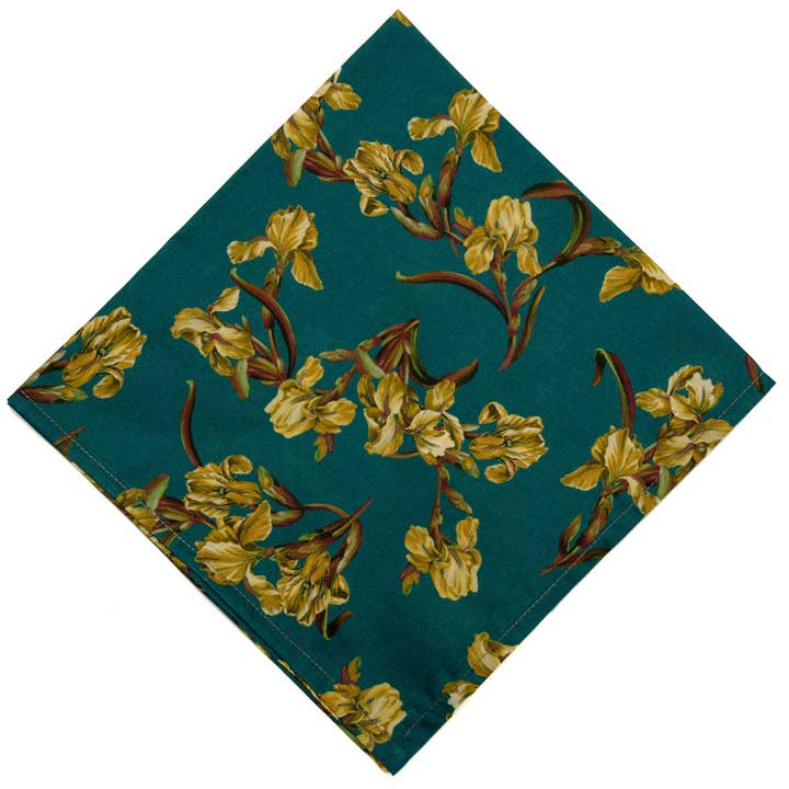 Liberty London French Iris Pocket Square for wholesale by Pomp & Ceremony