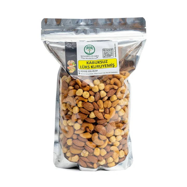 Istanbul Hurma Mélange de Noix Décortiquées Premium - Noisettes Noix de Cajou Amandes - 500g pour la vente par Aladdin