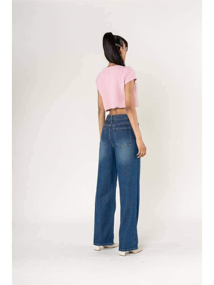 Nina Carter - Wholesale Jeans - Women's - Jean Lyocell Nina Carter large straight high waist T0017