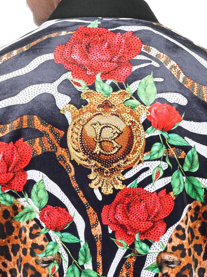 Multi Zipper Closure Leopard Zebra Floral Chain Jacket 2JBP22 for wholesale on Faire5