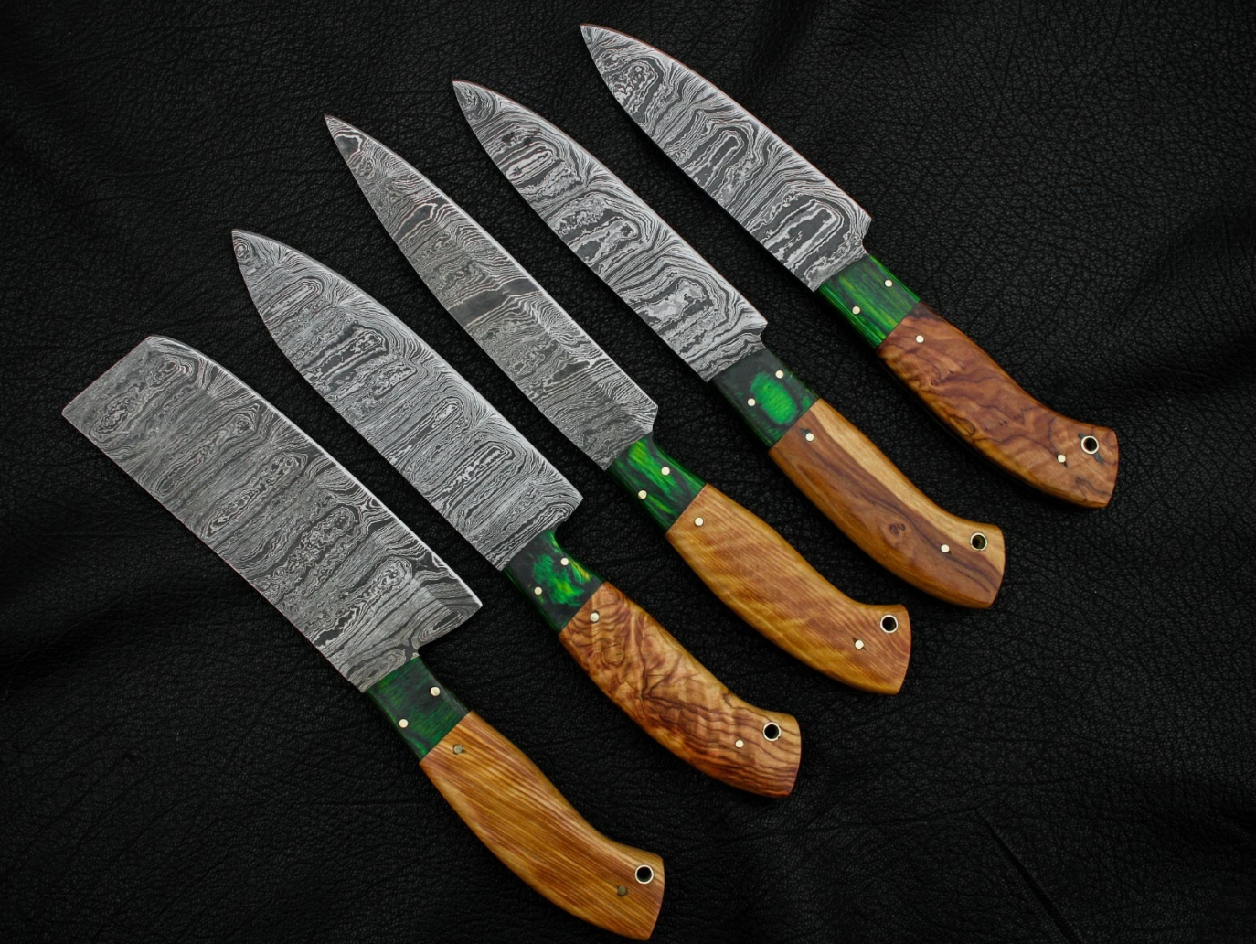 Bravohandicrafts - Wholesale Kitchen/Utility Knife - Handmade Damascus Steel Kitchen Chef Outdoor BBQ Knives.7