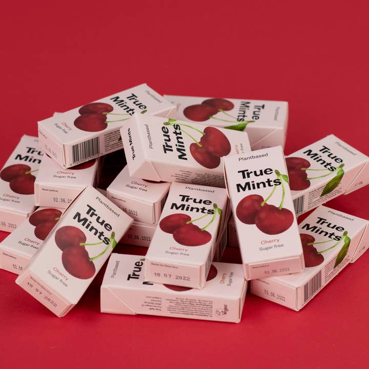 Gourmandise - Wholesale Mints - Plastic free mints Cherry flavour True Mints6