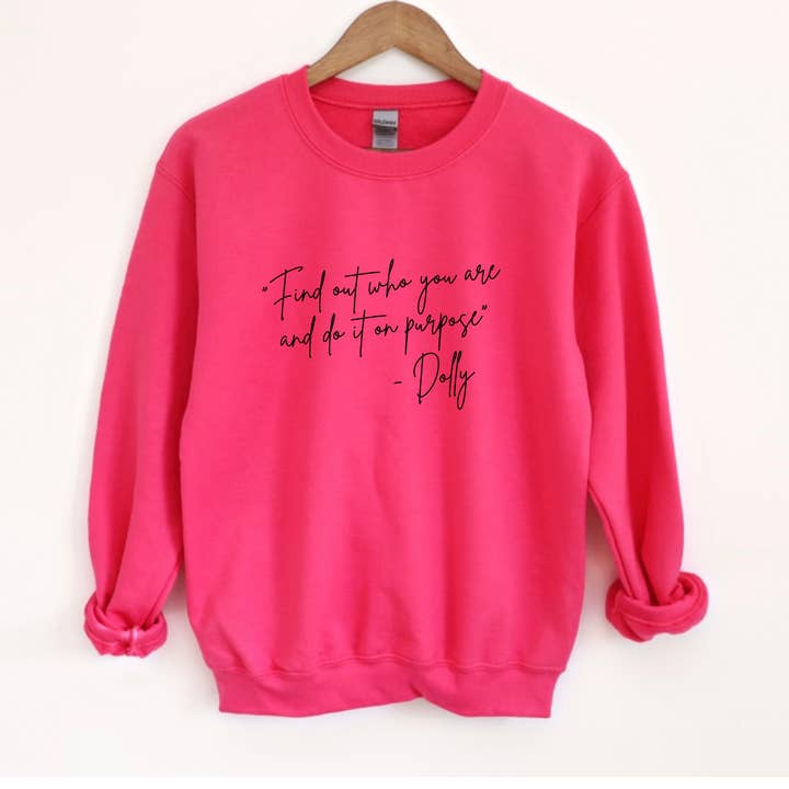Dolly Quote sweatshirt met ronde hals voor wholesale door Willow Poppy