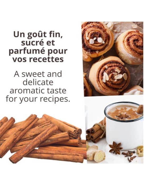 Khla - L'épicerie du Mékong - Wholesale Dried Spice - Ceylon Cinnamon - Organic - in stick - 100g5