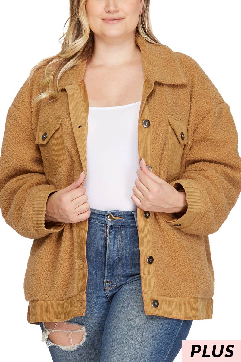 teddy bear trucker jacket