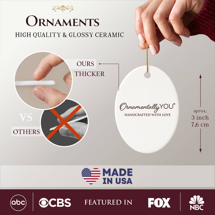 OrnamentallyYou – Engroshandel Pynt – Donald Trump kommer hjem julepynt, stolt amerikaner