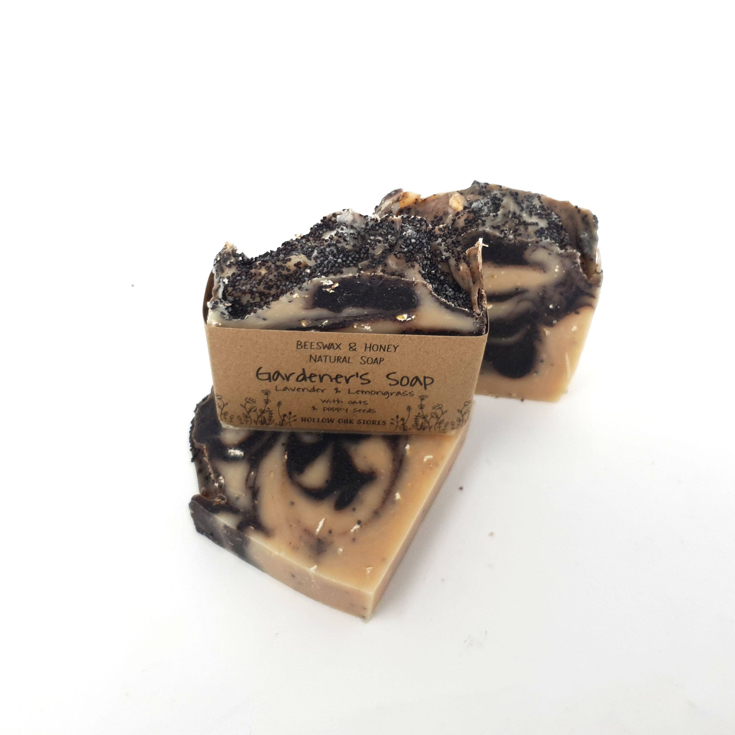 Hollow Oak Stores – wholesale Bar Soap – Honey & Beeswax Soap - Gardeners (Lavender & Lemongrass)3