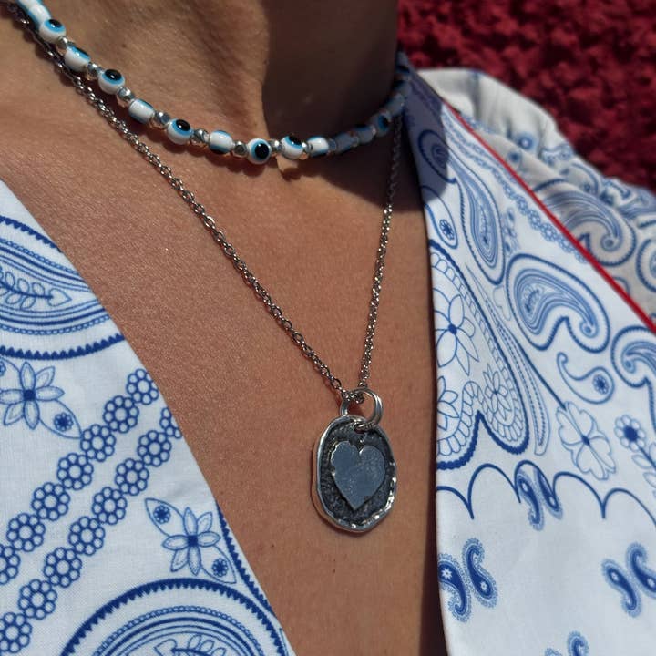 Christina Christi - Wholesale Pendant/Charm Necklace - Stainless Steel Heart Pendant Necklace – Handmade
3