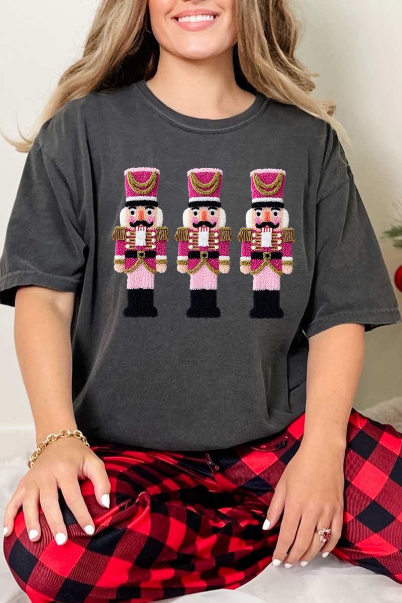 Wholesale Accessory Market - Wholesale T-Shirt - Women's - Faux Yarn Holiday Guard Nutcracker Comfort Colors Adult Ring-Spun Cotton Tee3