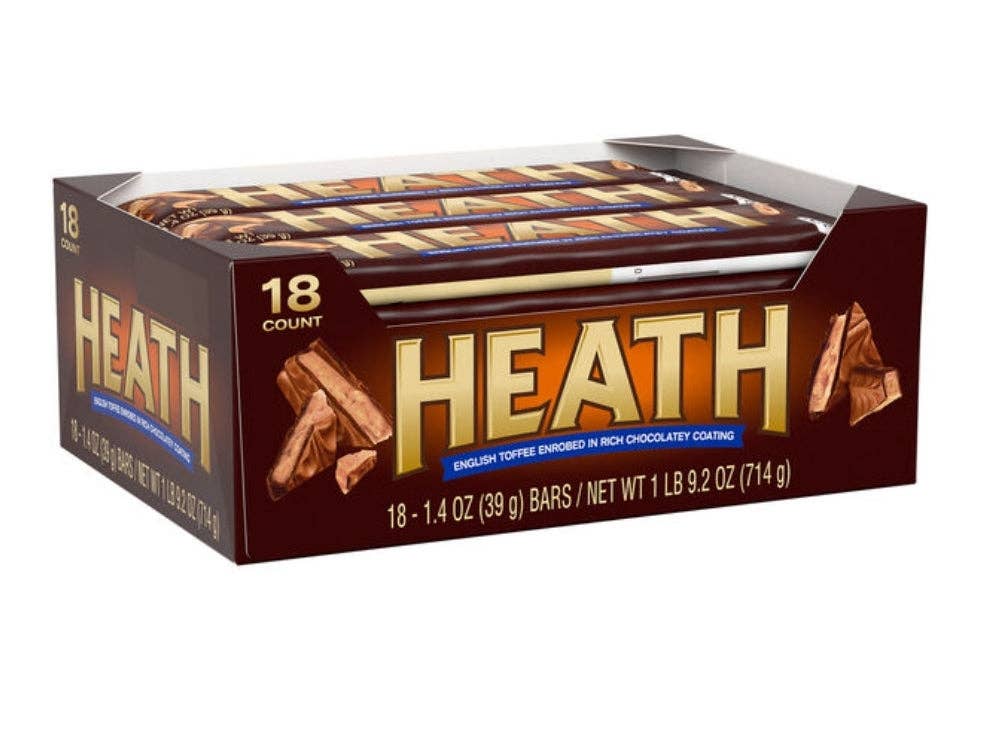 Go Direct Foods - Wholesale Chocolate Bar - HERSHEYS HEATH BAR 18 pack
