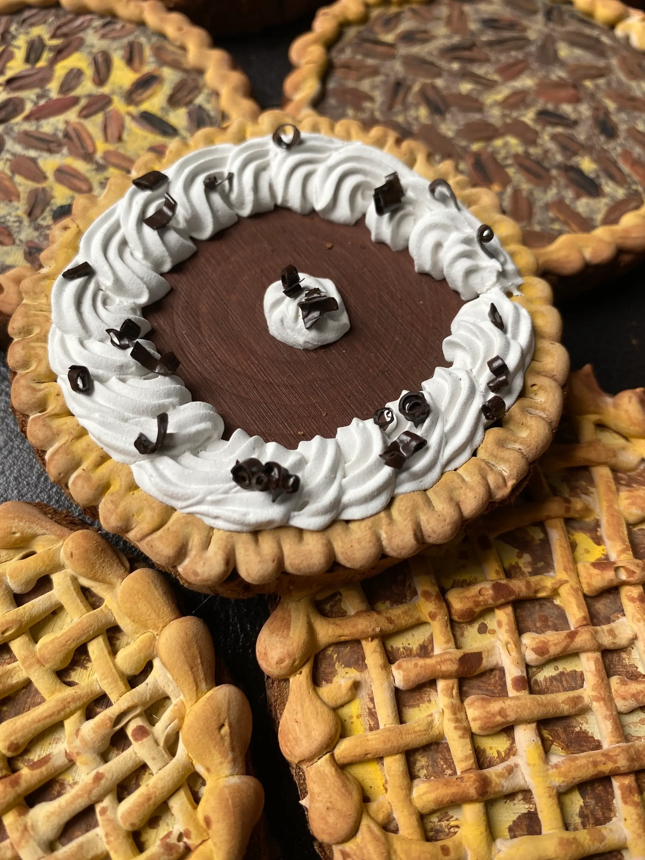 Jessi's Messes - Wholesale Ornament - Pie Wood Slice Ornament3