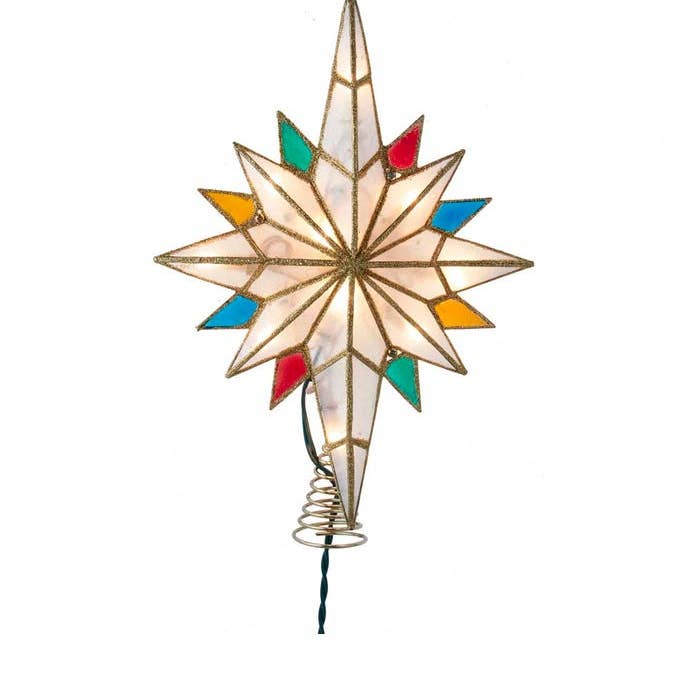 10L BETHLHM CAPZ STAR MULTI TIPS TREE TOPPER for wholesale by Kurt S. Adler, Inc.