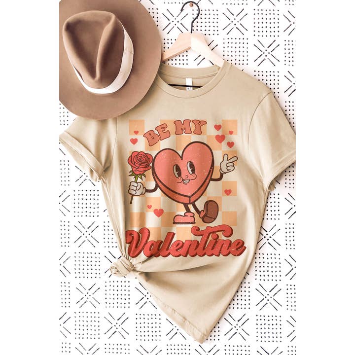 BE MY VALENTINE Graphic Tee for wholesale by A. BLUSH CO