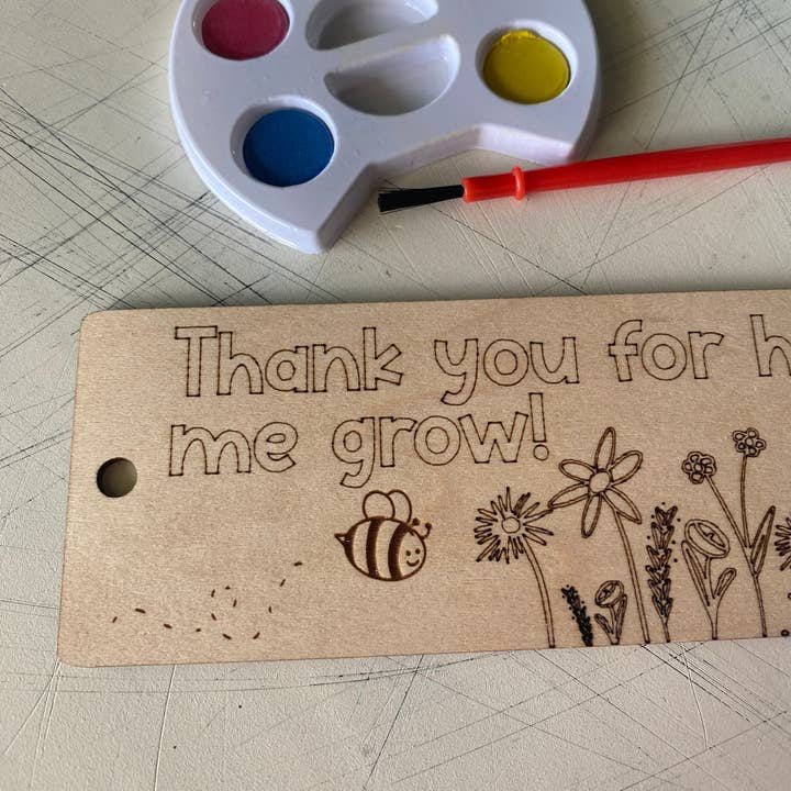 Novotny Designs – Kit de artesanato DIY por atacado – Obrigado por me ajudar a desenvolver o kit de artesanato com marcador de madeira + aquarelas3