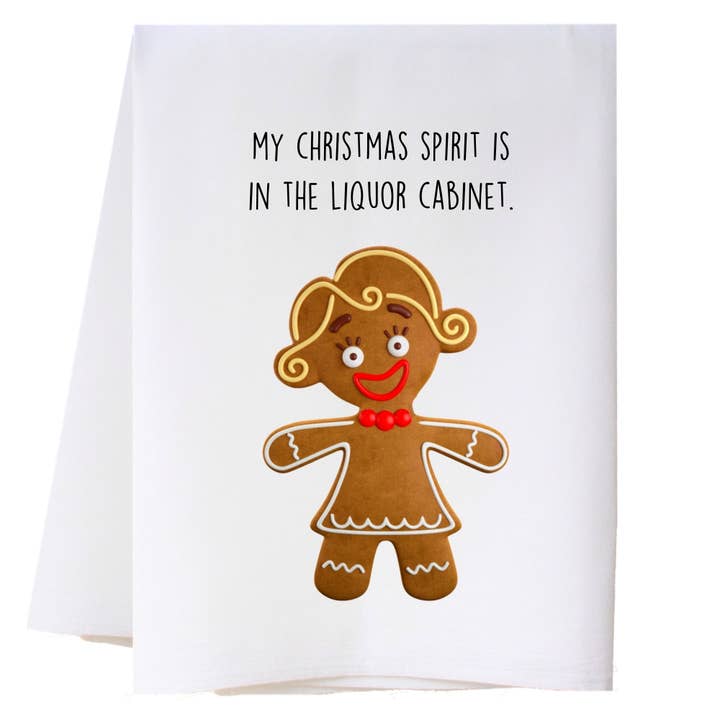 Christmas Spirit Kitchen Towel for wholesale by Cora & Pate