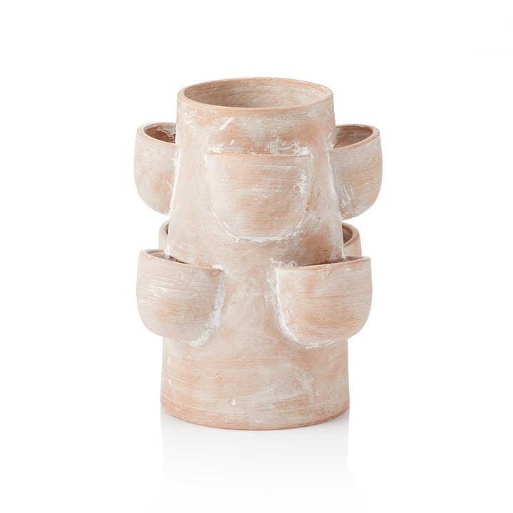 SERRV International - Wholesale Plant Pot - Terracotta Strawberry Planter Tower