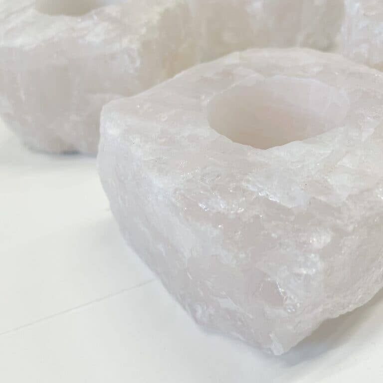 ByBazz - Wholesale Candle Holder - Waxinelichthouder Rozenkwarts Ruw1