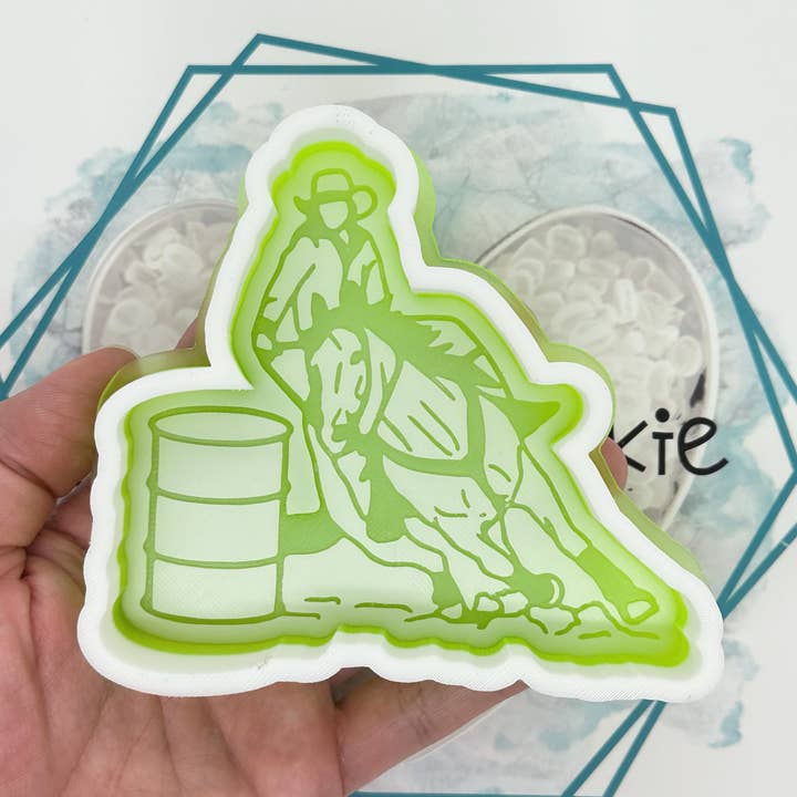 *NEW RELEASE* Barrel Racer Freshie Mold for wholesale by The Freshie Junkie, LLC