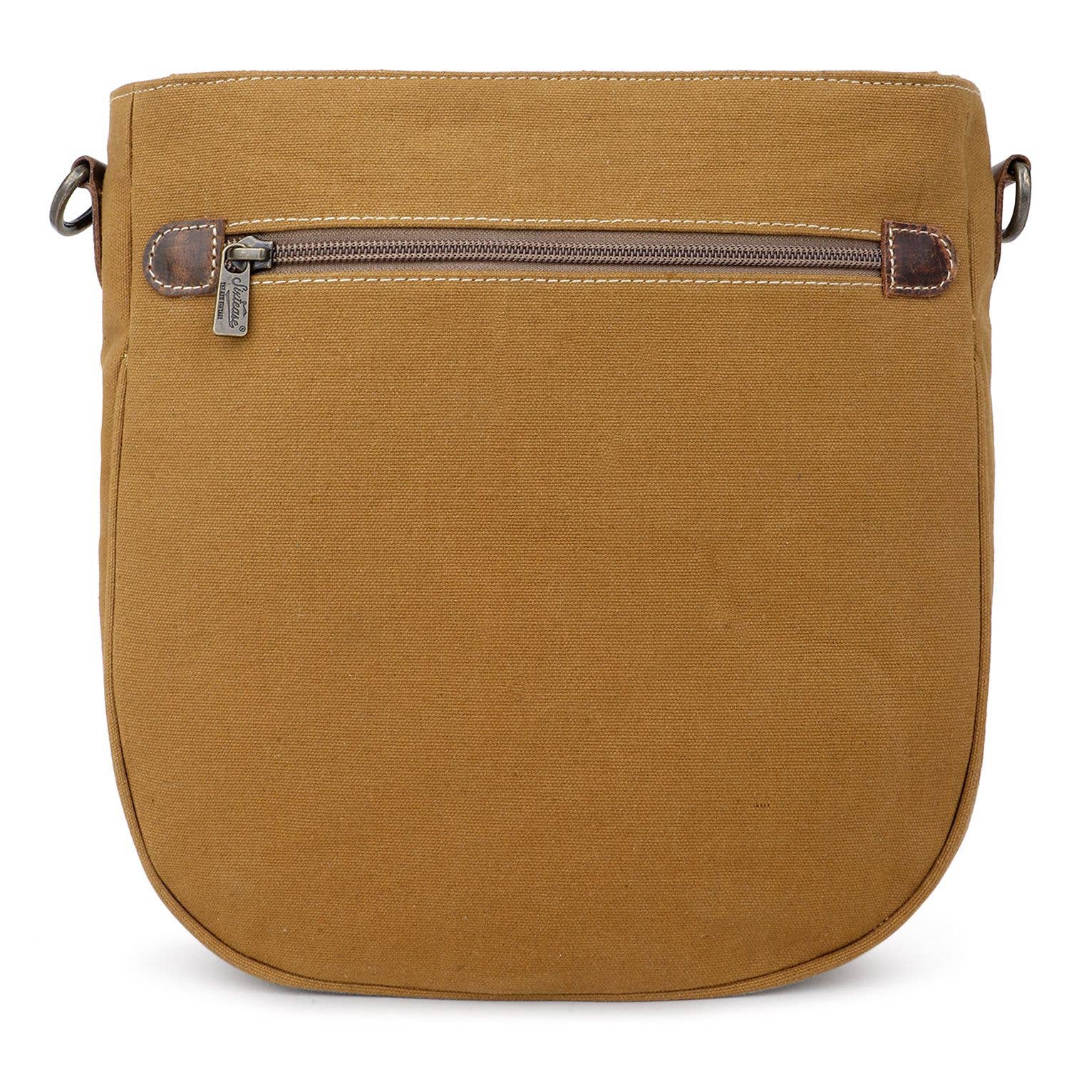 Sixtease Bags USA - Venta al por mayor Bandolera - Mujer - Bandolera de lona y cuero para mujer, color bronceado/león4