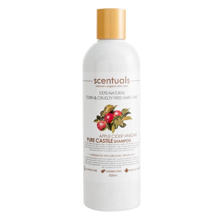 Scentuals Natural & Organic Skin Care - Wholesale Hair shampoo - Apple Cider Vinegar Shampoo 100% Natural 16.9oz 500ml1