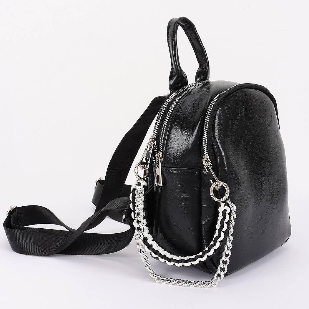 3AM BY H&D ACCESSORIES – wholesale Ryggsäck - Dam – Metallic PU-ryggsäck1