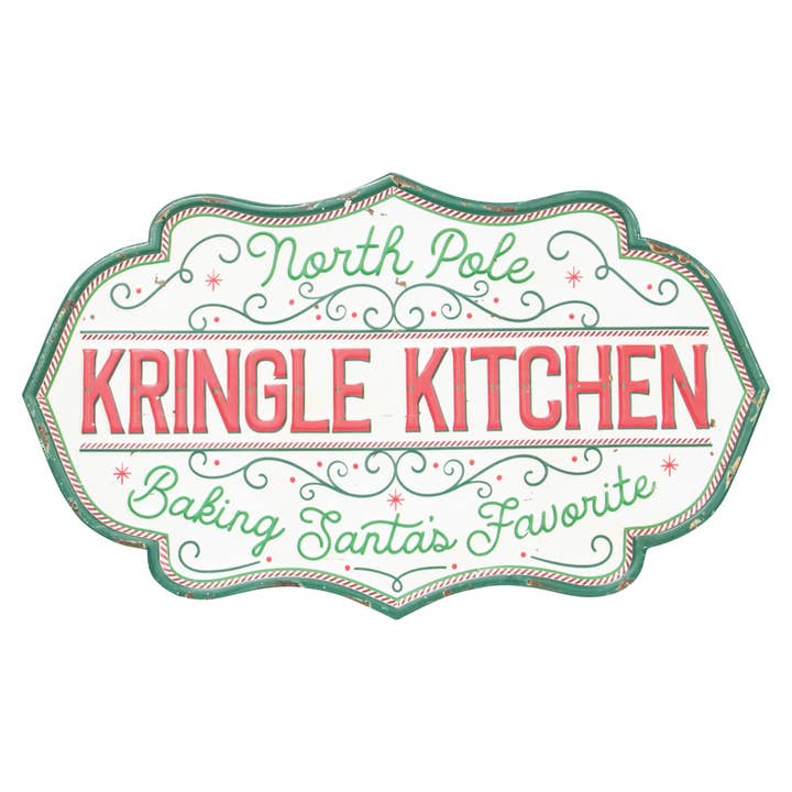 Kringle kök metall skylt för wholesale av Col House Designs