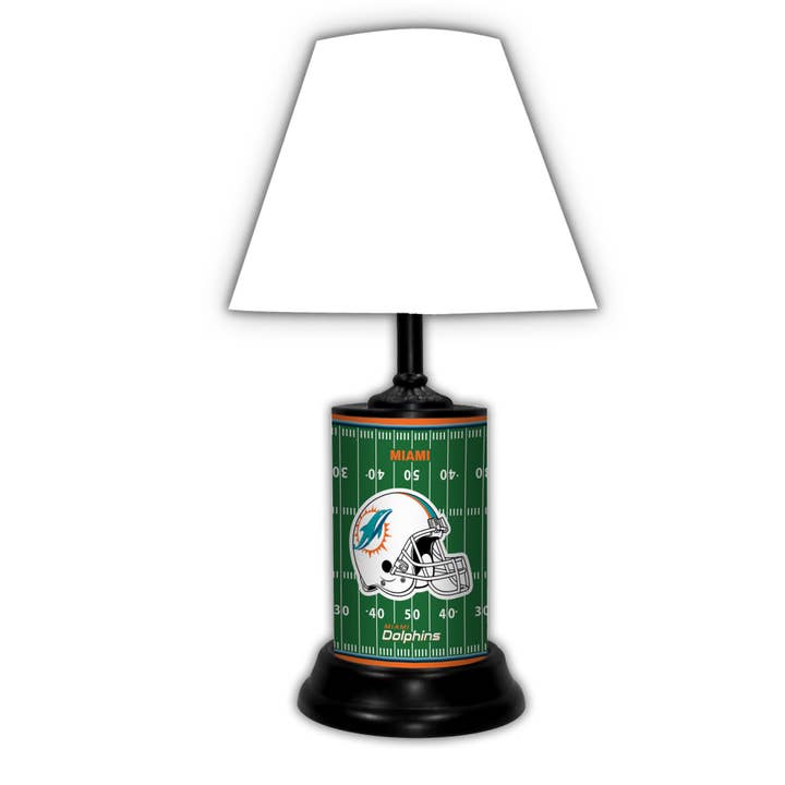 Good Tymes Enterprises Inc - Wholesale Accent/Desk Lamp - Miami Dolphins Field Lamp
