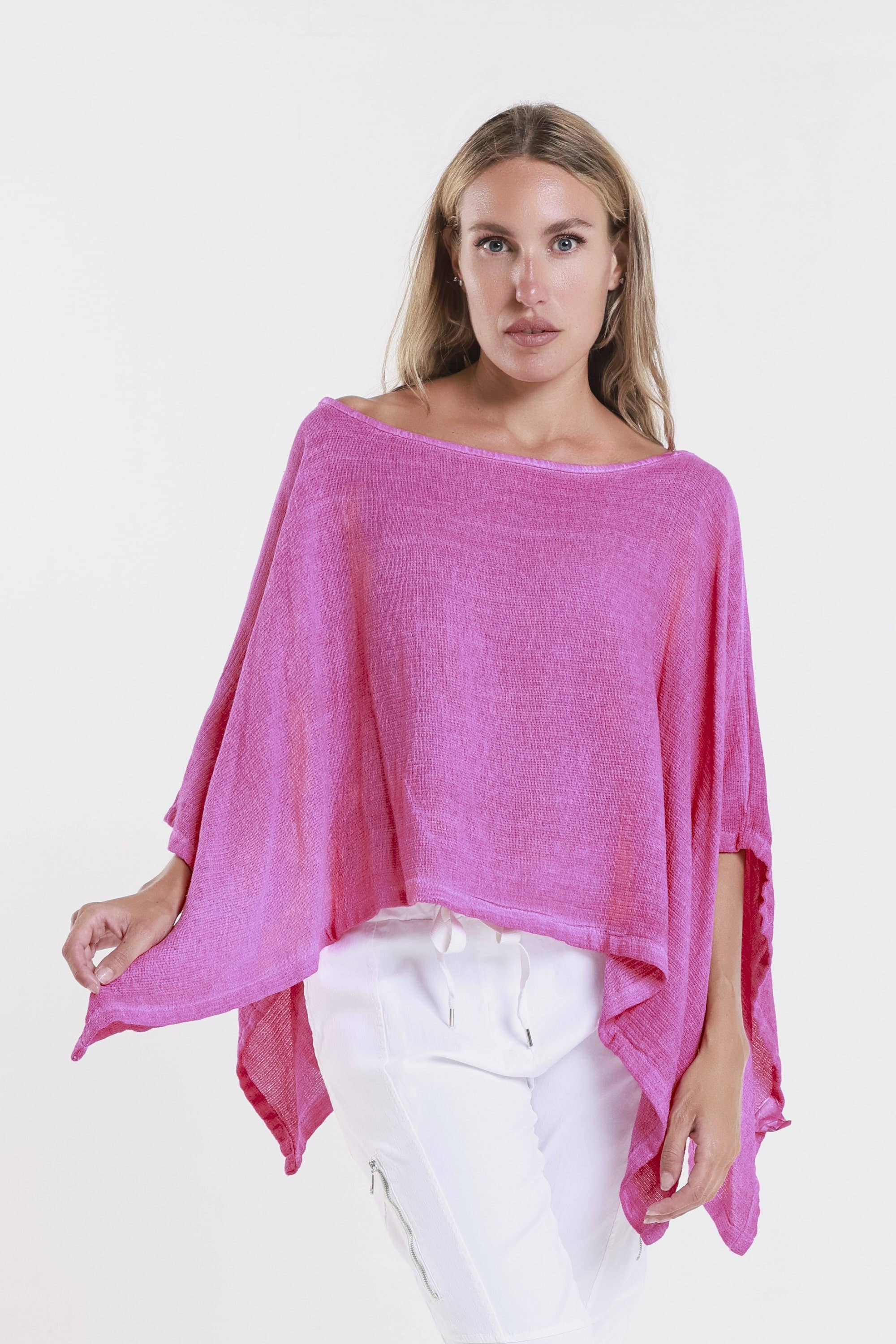 TINA Stephens Italy/Tees By Tina – Großhandel Poncho – Damen – Gewebter Poncho aus Leah (BQ168)17