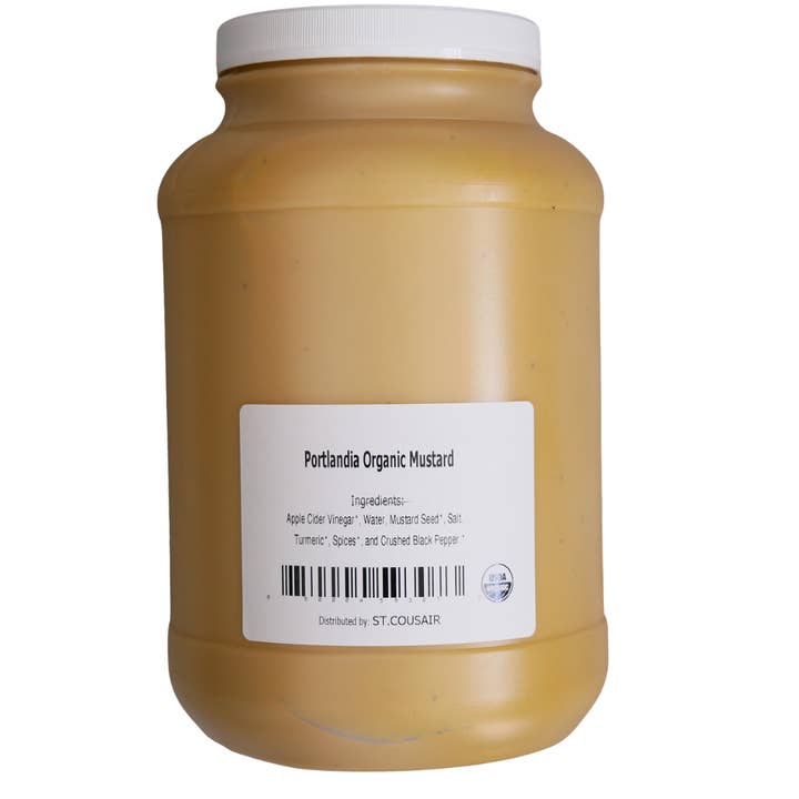 Food Service Size Organic Mustard (4x1 Gallon) for wholesale by Portlandia Foods