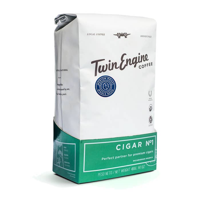 Twin Engine Coffee - Wholesale Ground Coffee - Coffee Organic Fair - Cigar No. 1 Medium Dark Ground
