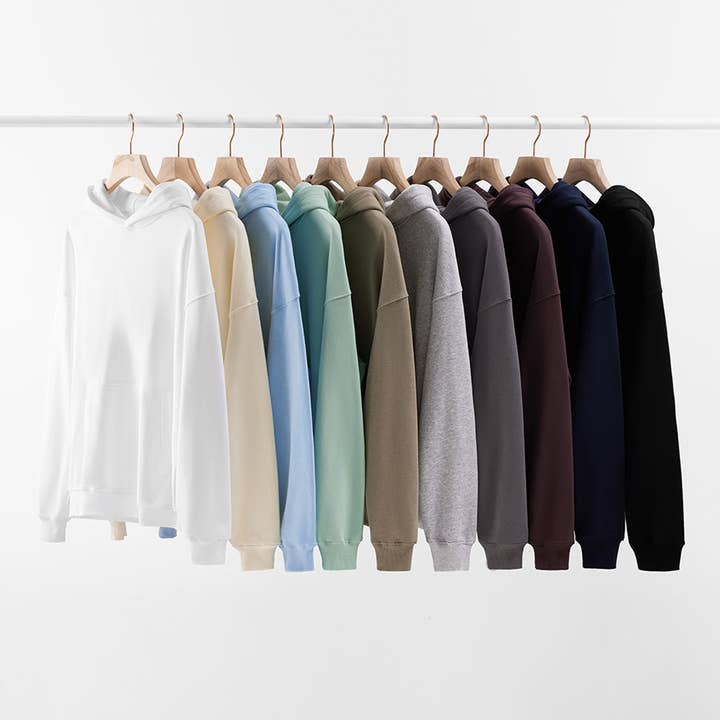 Rosa Clothing - Wholesale Hoodie - Women's - Plain basic oversized hoodie with Multi-color10