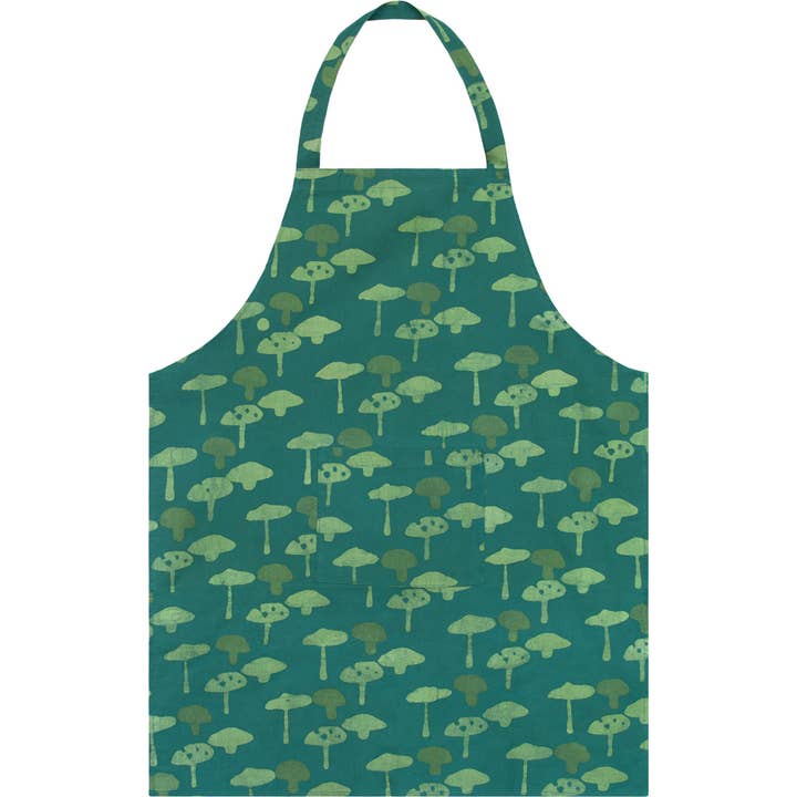 Global Mamas - Wholesale Apron - Apron Reversible: Mushroom Green-Organic0