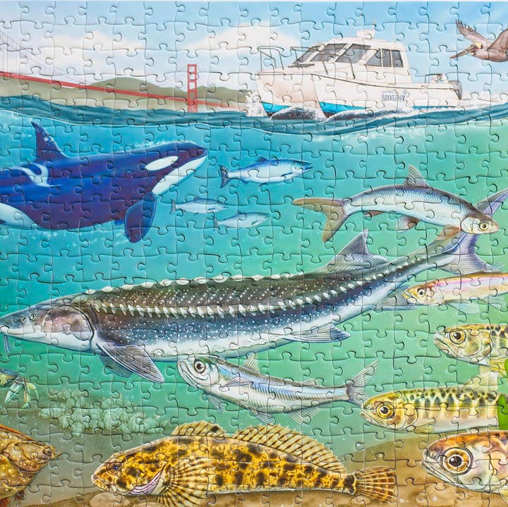 Oakland Puzzle Company - Wholesale Puzzle - Adult - Under the Bay 500-piece Jigsaw Puzzle0