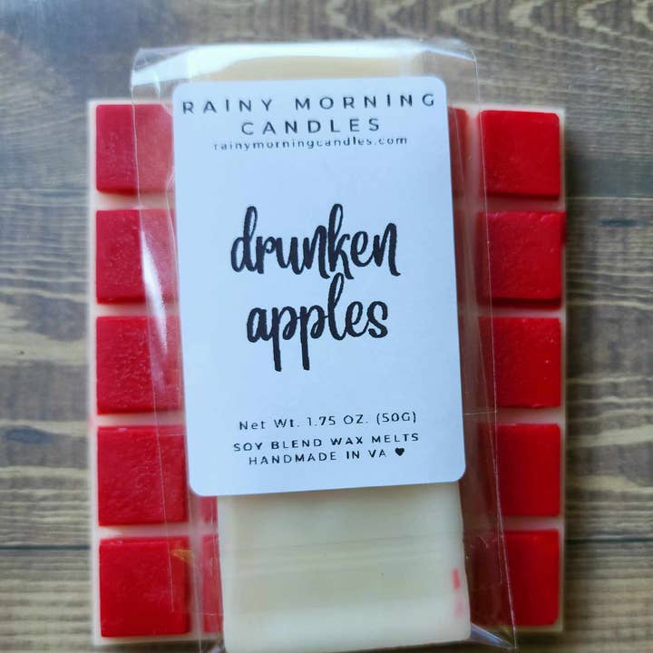 Rainy Morning Candles - Wholesale Wax Melt - Drunken Apples | Apple + Bourbon Fall Wax Melts