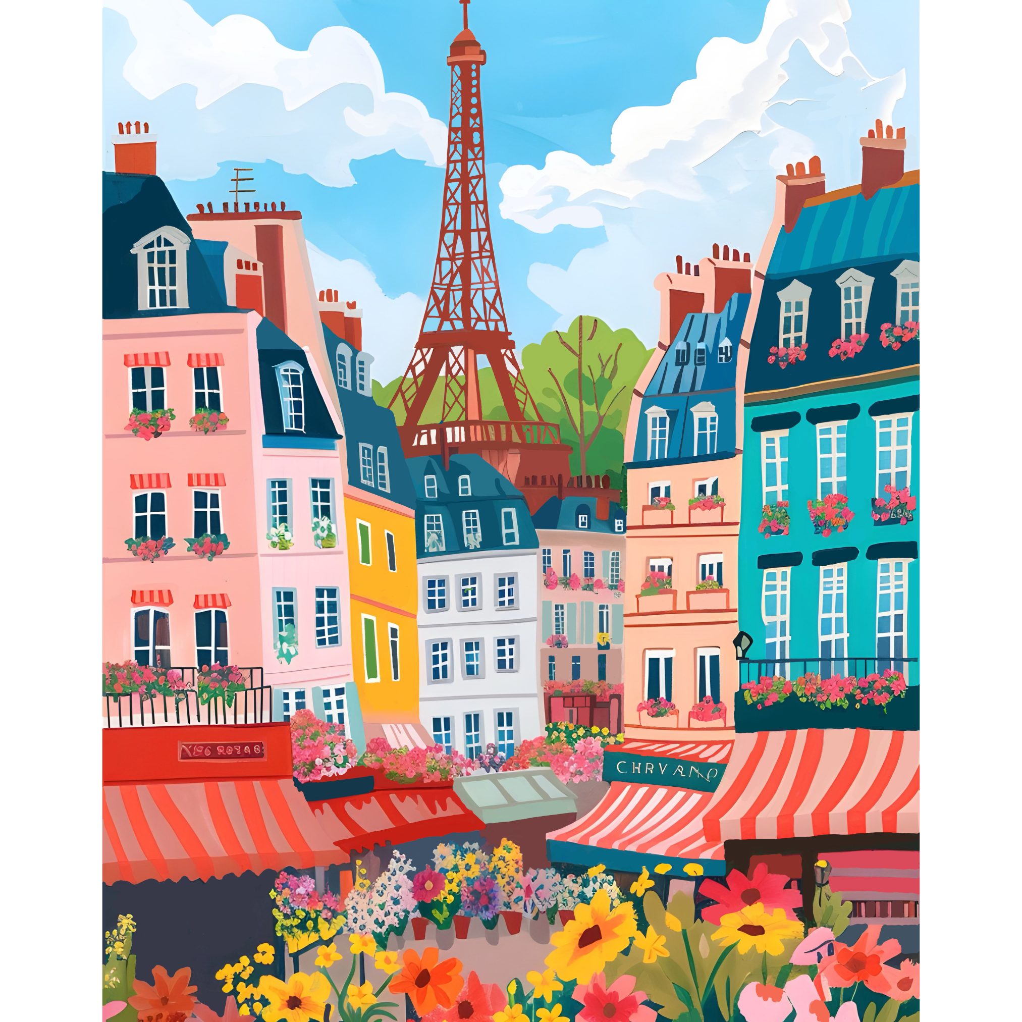 Pink Picasso Kits – wholesale DIY craft kit – Flower Market: Paris5