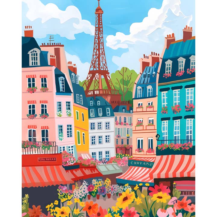 Pink Picasso Kits - Wholesale DIY craft kit - Flower Market: Paris5