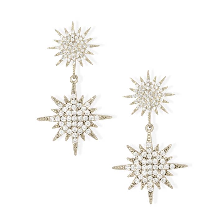 Elsa Stjerne Øreringe Sølv for engroshandel hos Ashiana London