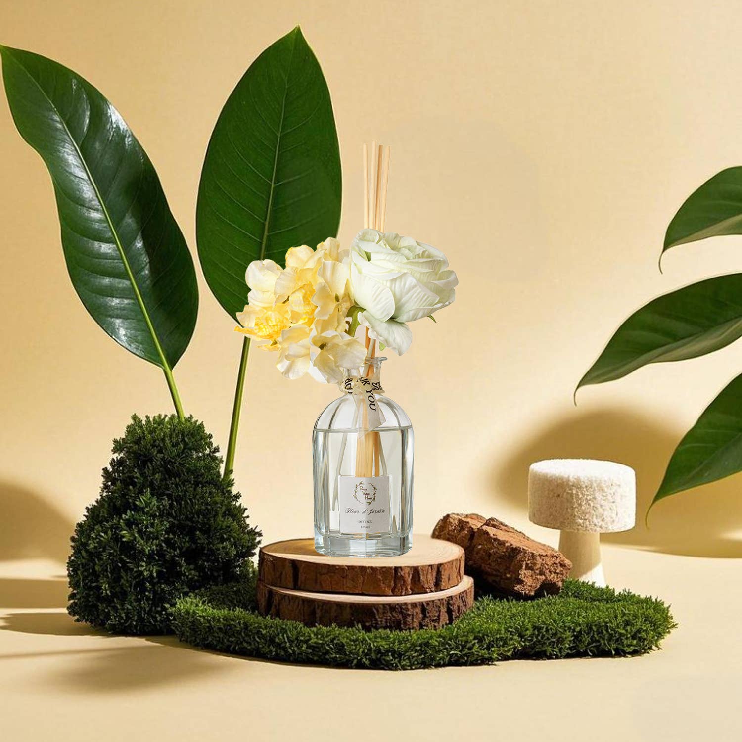 Pretty Valley Home – difusor de fragrâncias por atacado – Conjuntos de Difusores de Varetas com Flores Artificiais 120Ml / 4,05 FL Oz para Decoração16