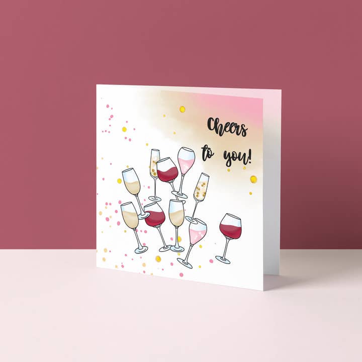 Cartão de felicitações | Saúde para ti por atacado de Studio Poppybird