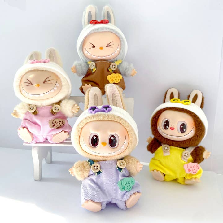 Auraquise - Wholesale Doll - Kids - 17cm Doll Overall & Headwear Outfit Changeable Costume3