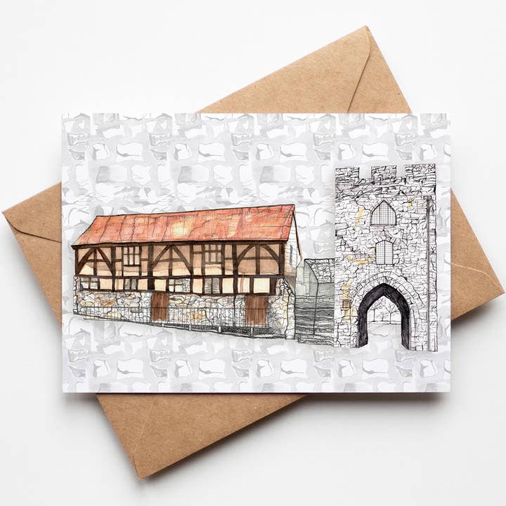 Westgate Hall Greeting Card for wholesale by Rachel Reynolds