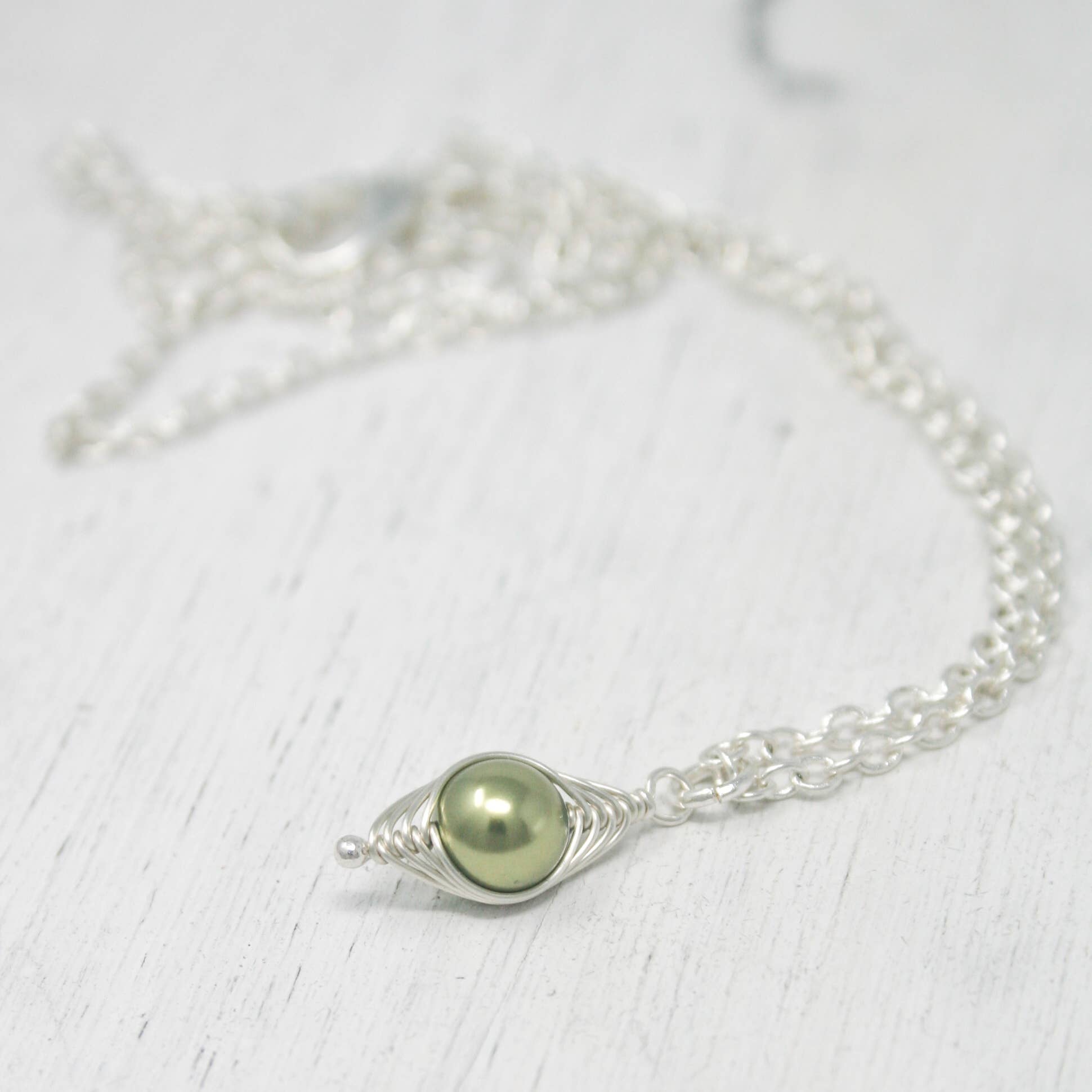 Rising Jewelry - Wholesale Pendant/Charm Necklace - Pea pod necklace, Green, Peapod Jewelry, Mothers Day Gift8