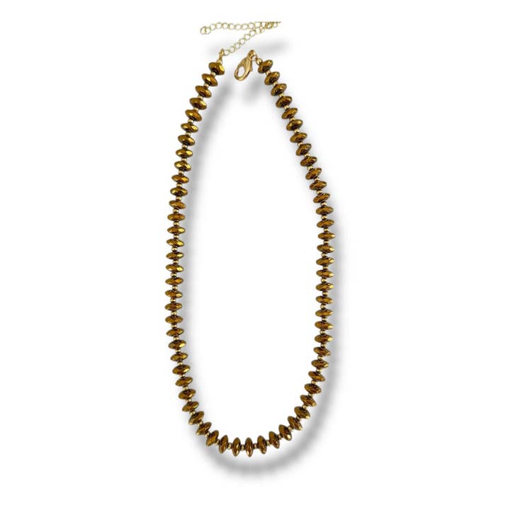 Acacia Necklace - Dark Gold for wholesale by Smith and Co. Design