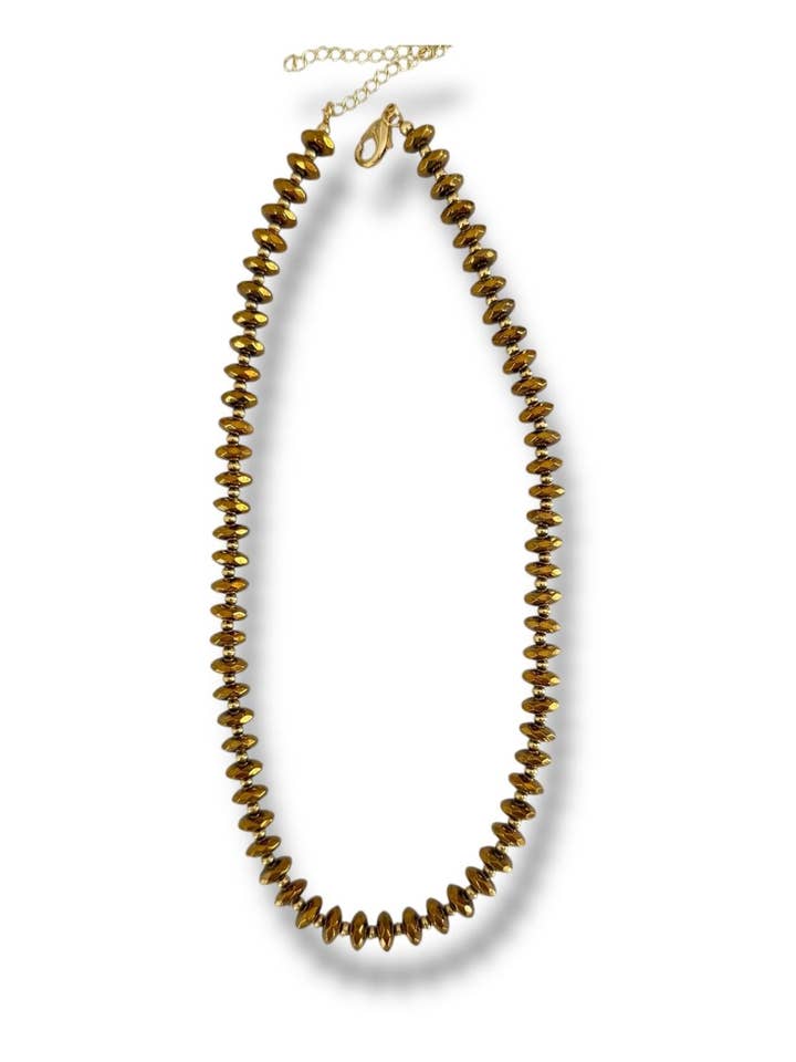 Acacia Necklace - Dark Gold for wholesale by Smith and Co. Design